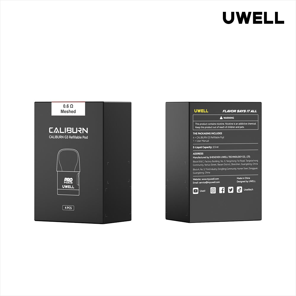 Buy Uwell Caliburn G3 Replacement Pods - Wick and Wire Co Melbourne Vape Shop, Victoria Australia
